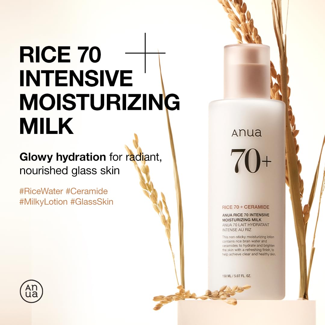 Anua Rice 70 Intensive Moisturizing Milk Lotion, 150ml